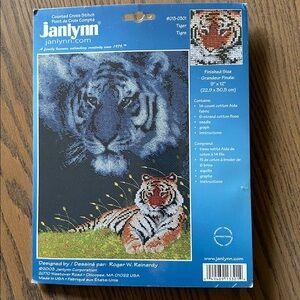 Janlynn Tiger Cross Stitch Kit